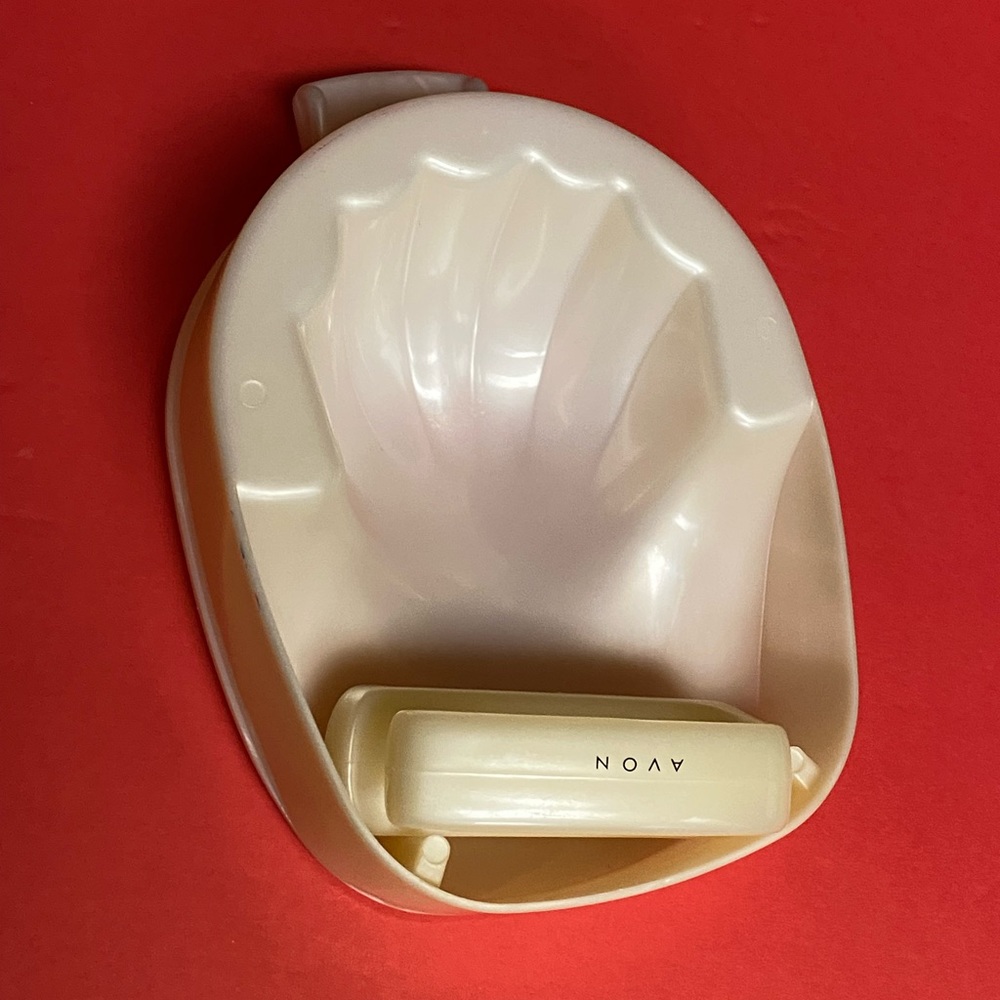 Vintage Avon Nail Care Kit Manicure Set Bowl & Fingernail Brush